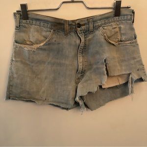 Vintage Levi’s Orange Tab 70’s cut off jean shorts